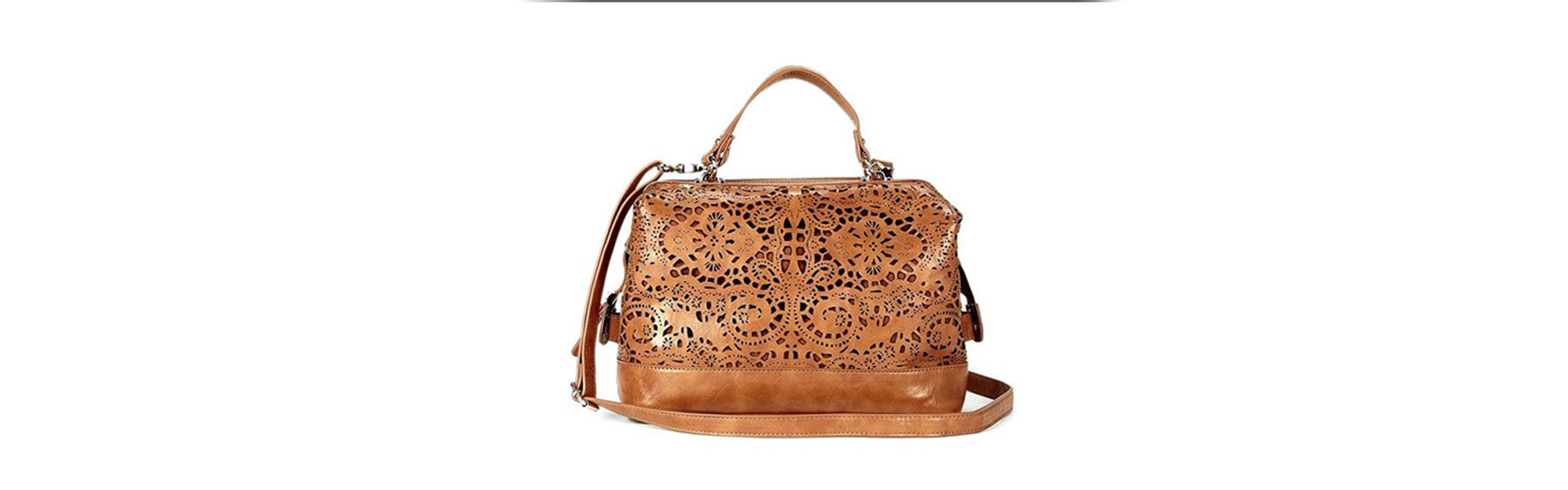 Danier Laser-cut Design Brown Leather Purse | Brown leather purses, Lasercut  design, Leather purses